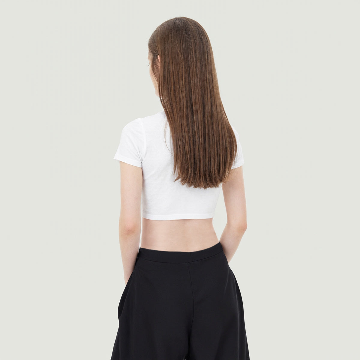 Japanese Kitsune Crop Top Fox Spirit Minimalist Print | Tengura Store