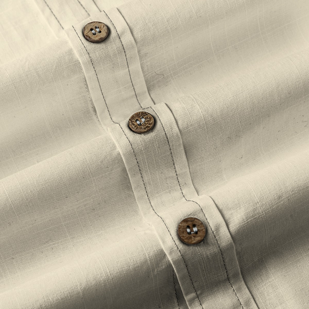 Japanese Breathable Cotton Shirt - 'Samurai Never Rests' | Tengura Store