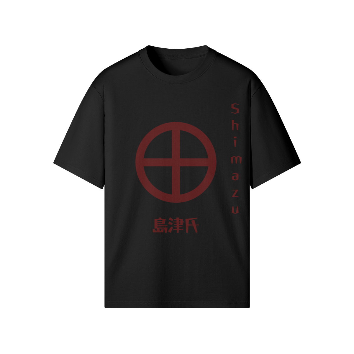 Shimazu Clan Japanese T-shirt Samurai Crest Black | Tengura Store