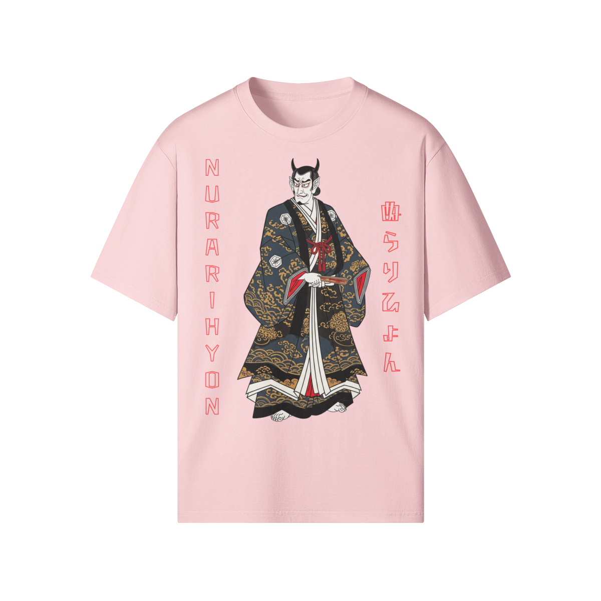 Nurarihyon Yokai T-Shirt Japanese Folklore Pink | Tengura Store
