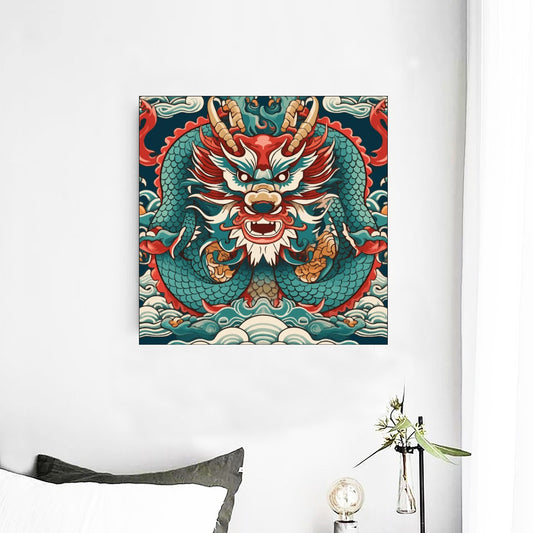 Japanese Mythology Dragon Canvas Art