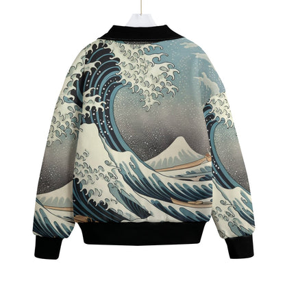 Japanese Jacket Ocean Wave Pattern