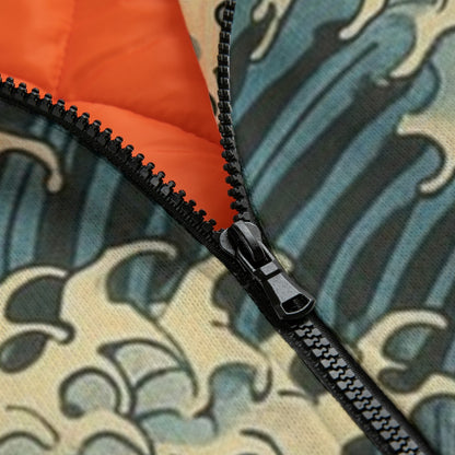 Japanese Bomber Jacket Great Wave Art | Tengura Store