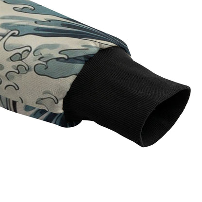 Japanese Jacket Ocean Wave Pattern