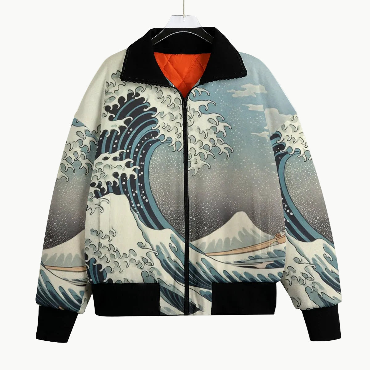 Japanese Jacket Ocean Wave Pattern