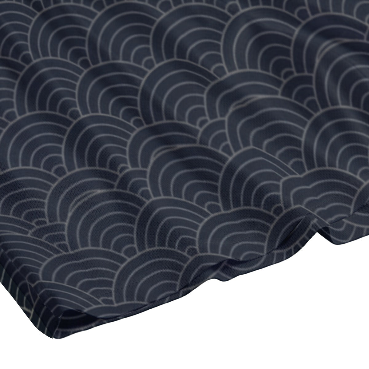 Navy Seigaiha Wave Pattern Japanese Shorts | Tengura Store