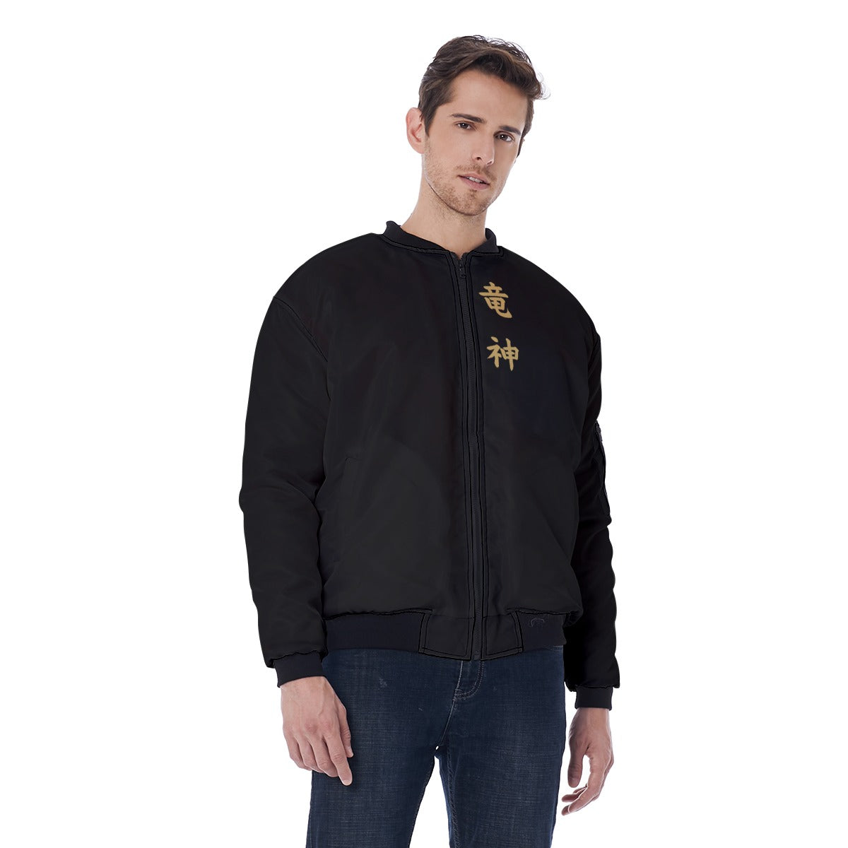 Golden Dragon Bomber Jacket Japanese Style | Tengura Store