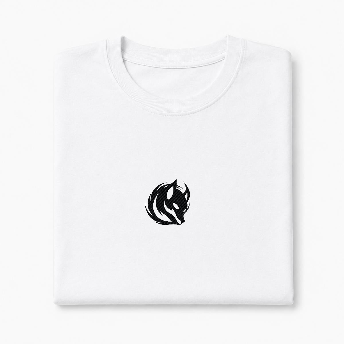 Kitsune Sign Embroidered T-Shirt | Tengura Store