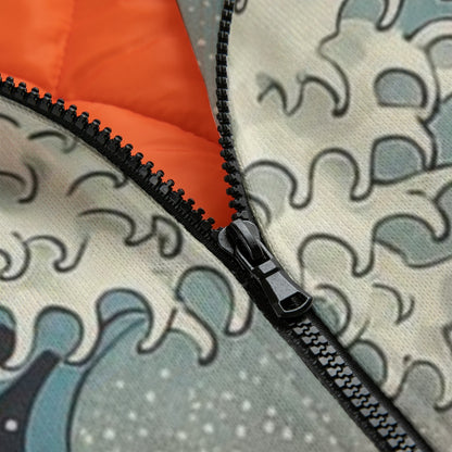Japanese Jacket Ocean Wave Pattern