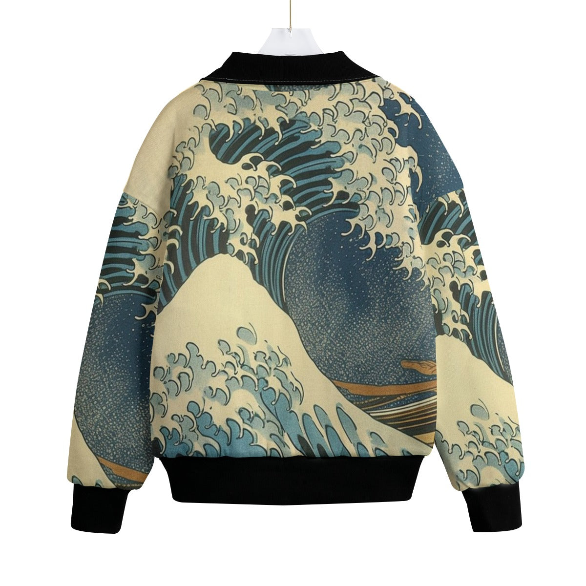 Japanese Bomber Jacket Great Wave Art | Tengura Store