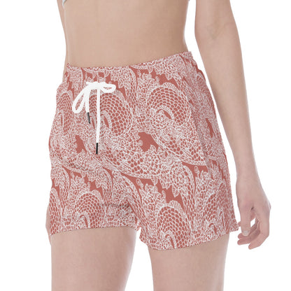 Short femme traditionnel japonais - rose et blanc | Tengura Store