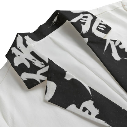 Kitsune Fox Spirit Kanji Lapel Blazer | Tengura Store