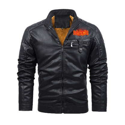 Golden Samurai Mask Bomber Jacket Flames | Tengura Store