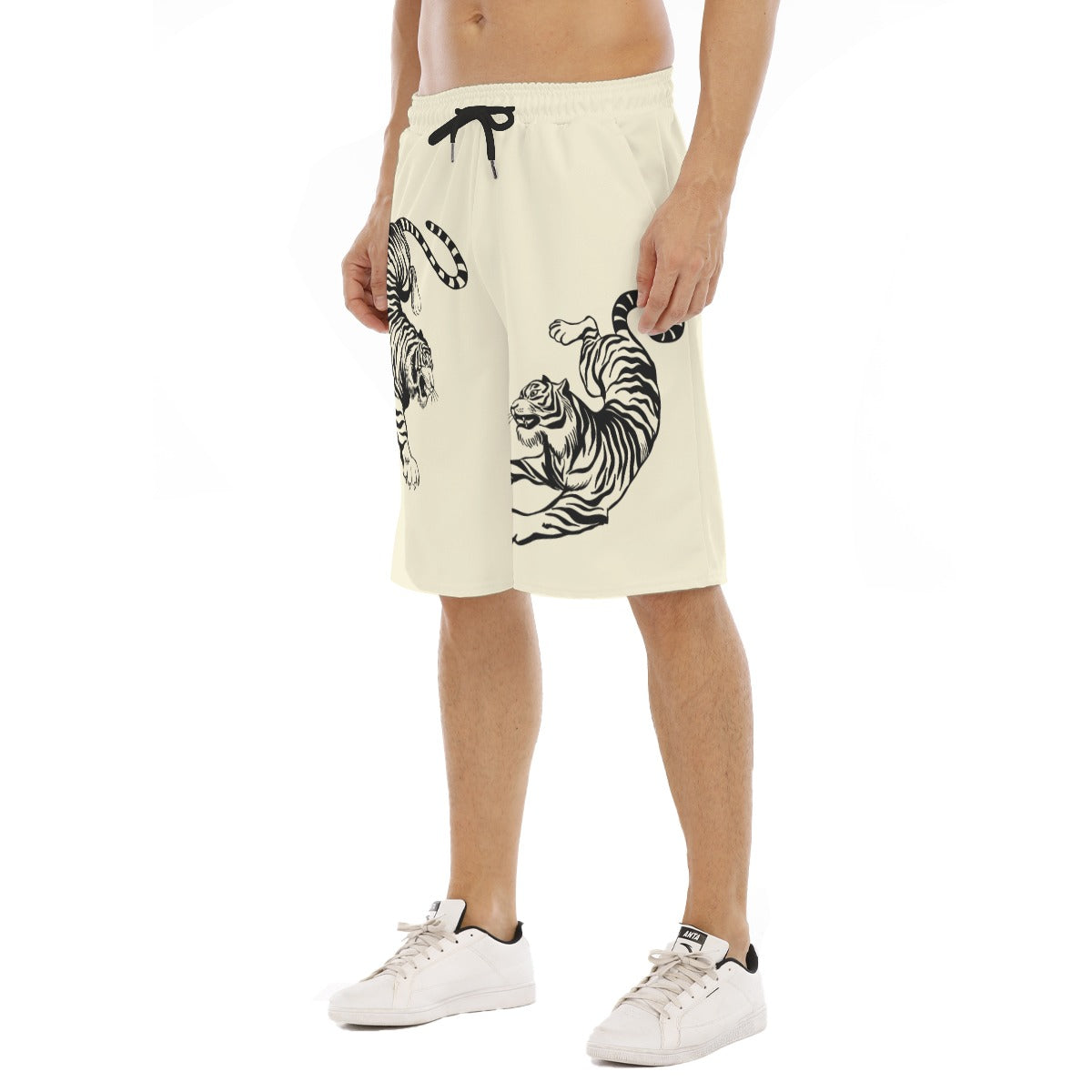 Japanese Tiger Men's Shorts Symbol of Strength and Courage | Tengura Store