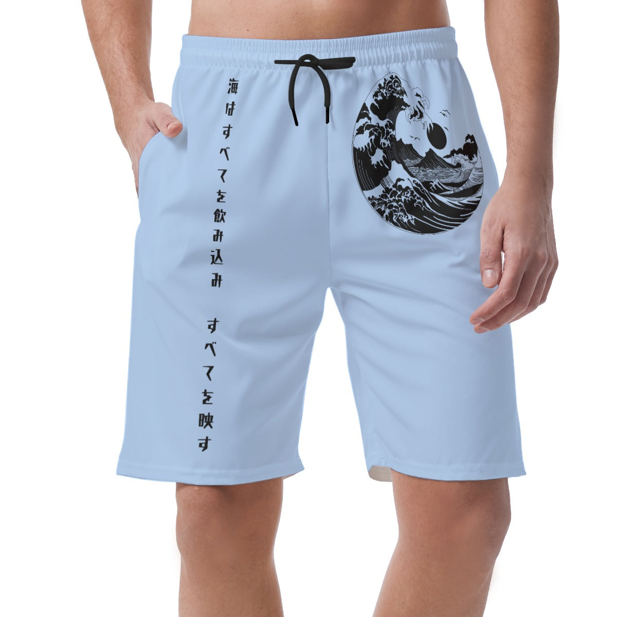Ocean Wave Shorts Inspired by Hokusai and Japanese Poetry | Tengura Store