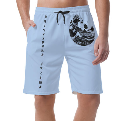 Ocean Wave Shorts Inspired by Hokusai and Japanese Poetry | Tengura Store