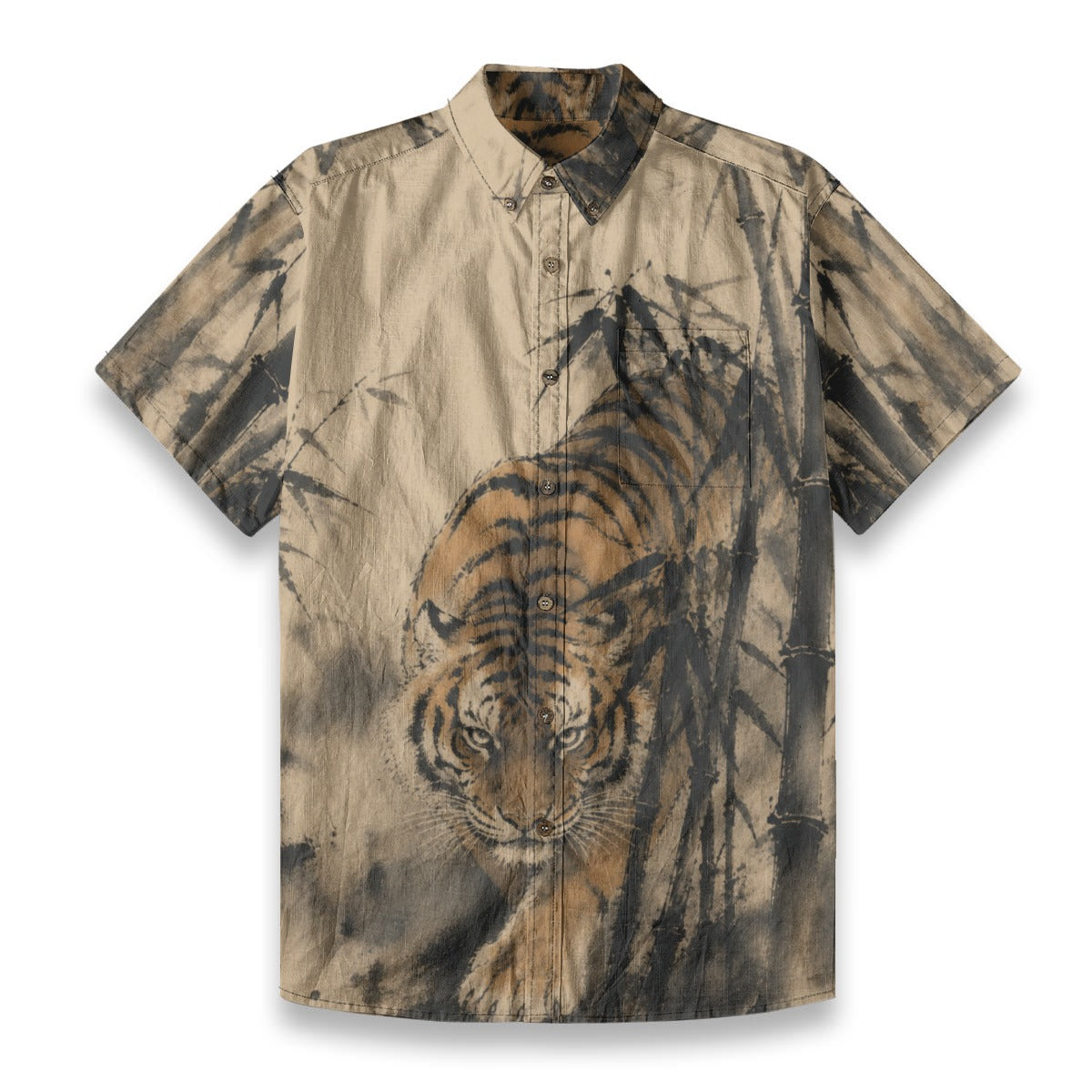 Tiger in Bamboo Forest Shirt | Tengura Store