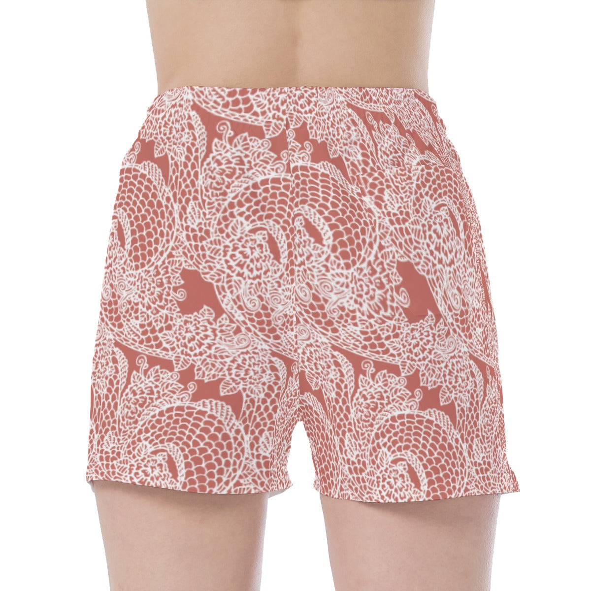 Short femme traditionnel japonais - rose et blanc | Tengura Store