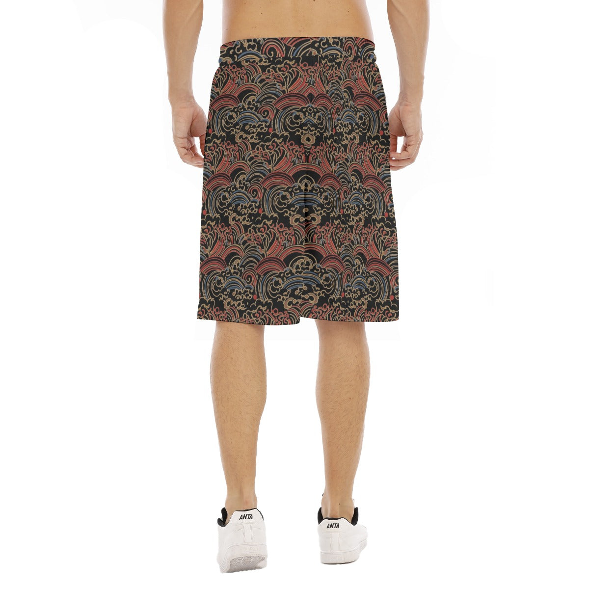 Japanese Dragon Wave Pattern Board Shorts | Tengura Store