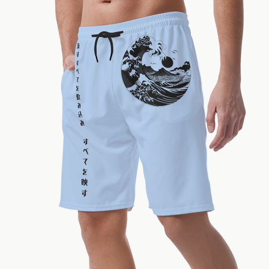 Ocean Wave Shorts Inspired by Hokusai and Japanese Poetry | Tengura Store
