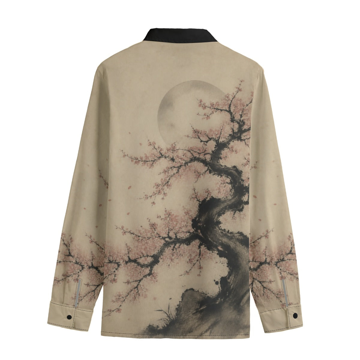 Japanese Art Shirt | Sakura Sumi-e Painting | Premium Cotton | Tengura Store