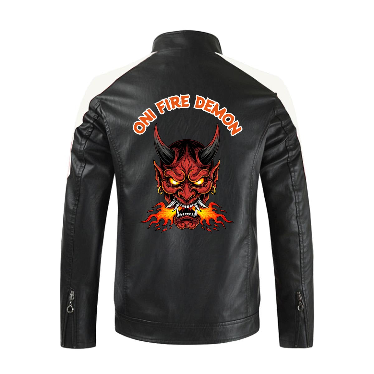 Oni Fire Demon Leather Jacket | Tengura Store