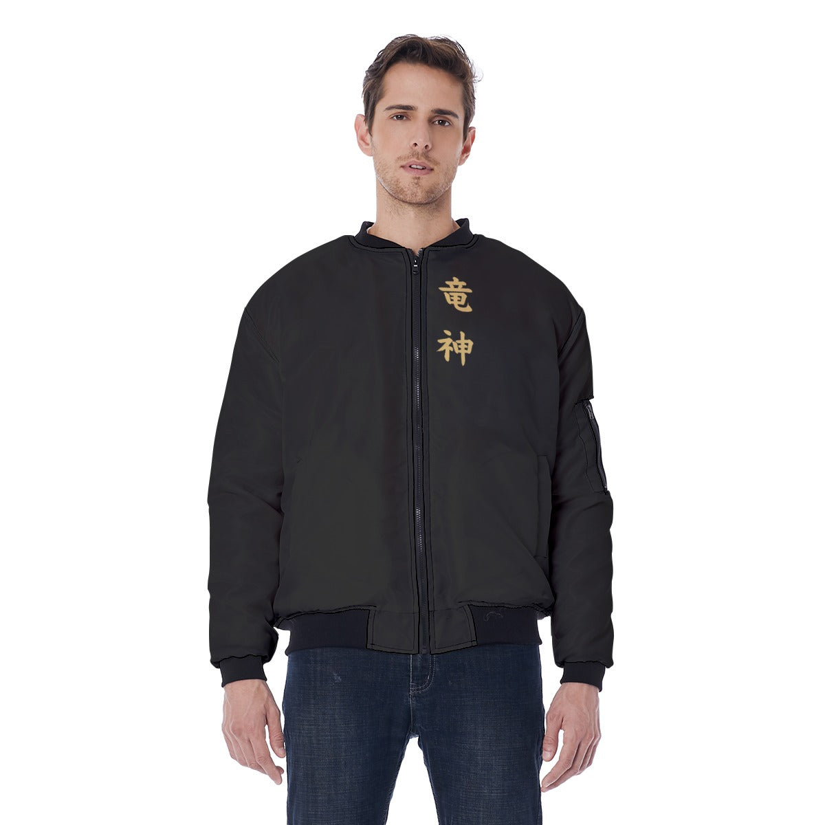 Golden Dragon Bomber Jacket Japanese Style | Tengura Store