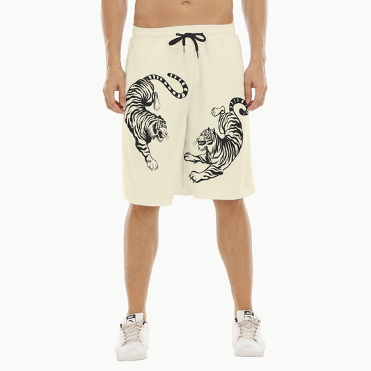 Japanese Tiger Men's Shorts Symbol of Strength and Courage | Tengura Store