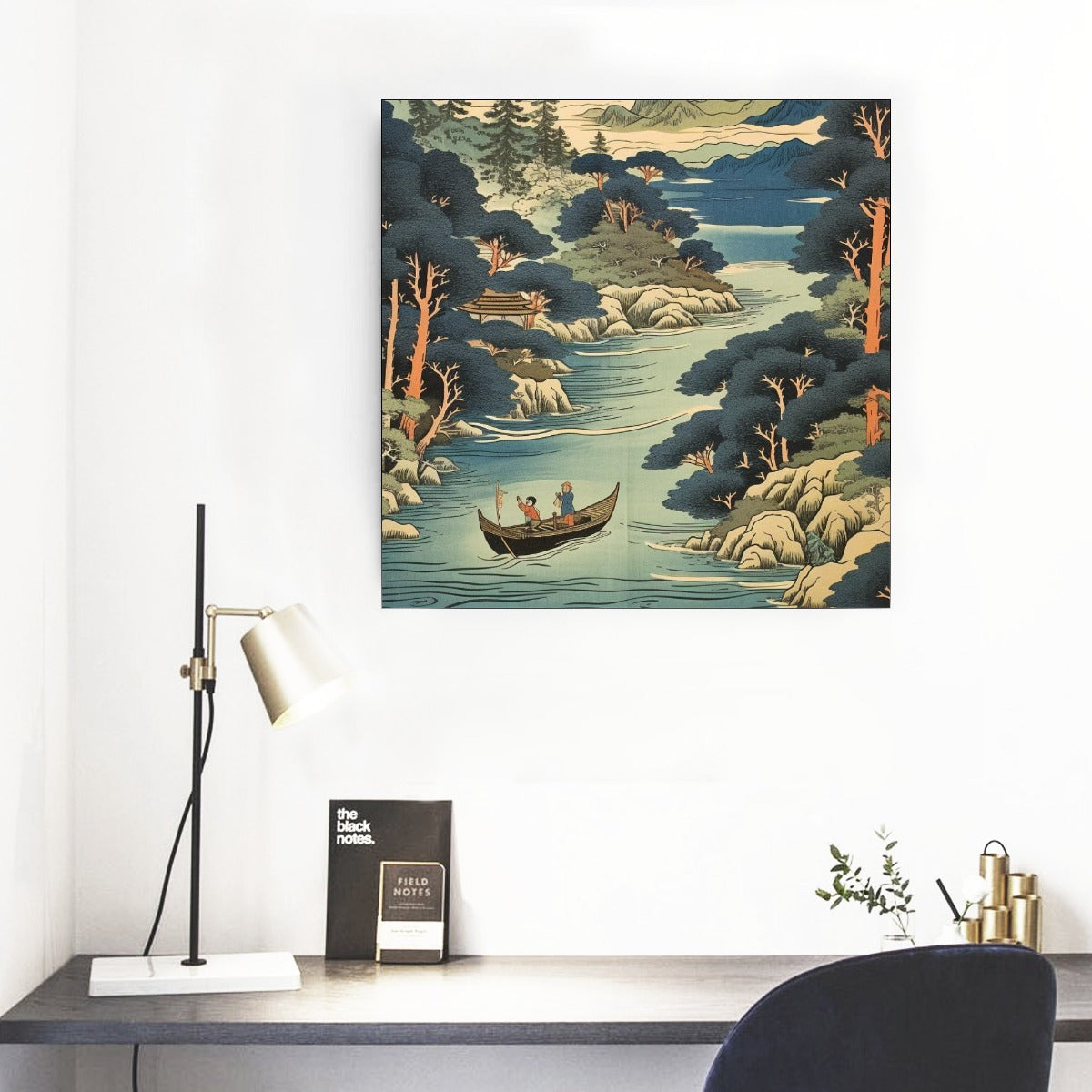 Leinwandbild „Serene Japanese River Scene“ | Tengura Store