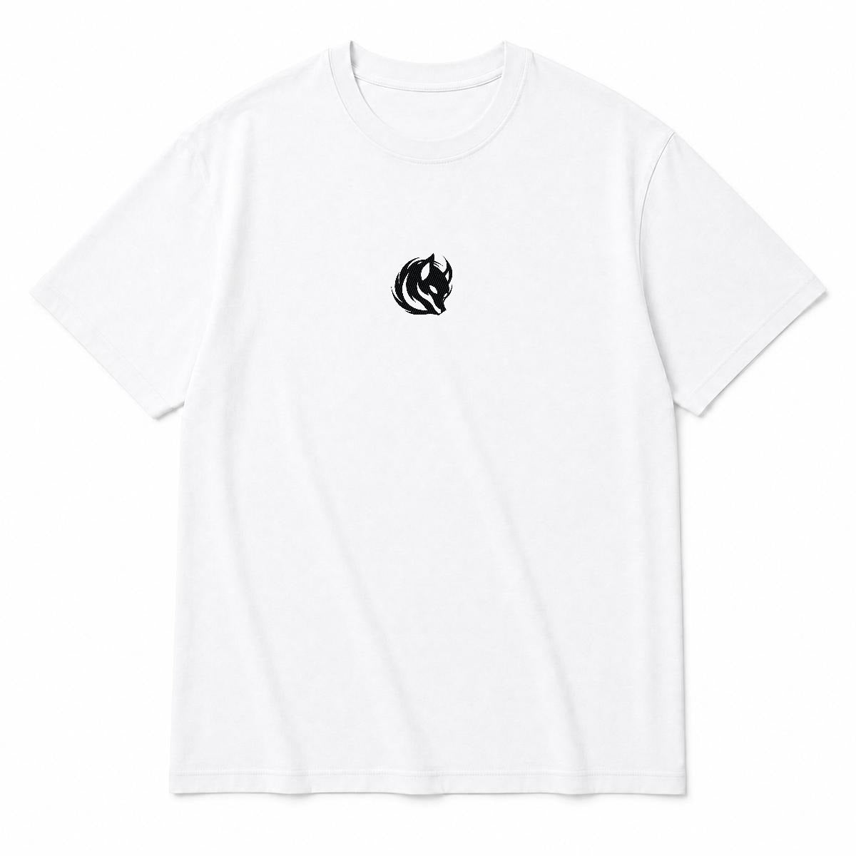 Kitsune Sign Embroidered T-Shirt | Tengura Store