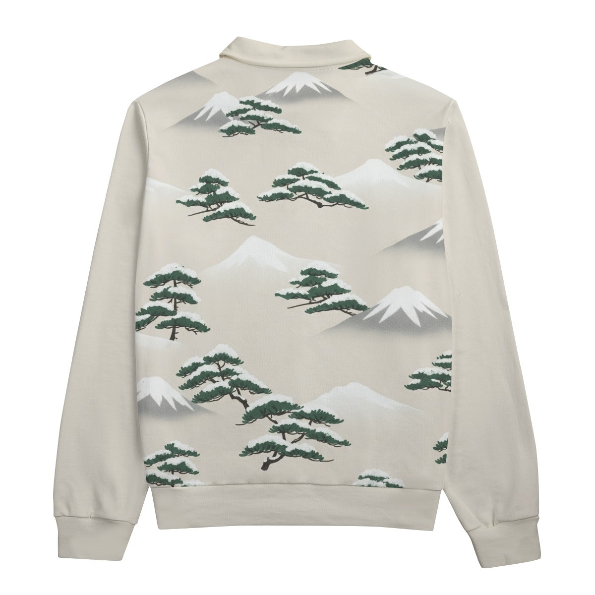 Mount Fuji Landscape Quarter Zip Sweatshirt Unisex | Tengura Store