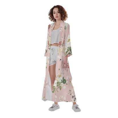 Pink Sakura Kimono Long Robe | Tengura Store