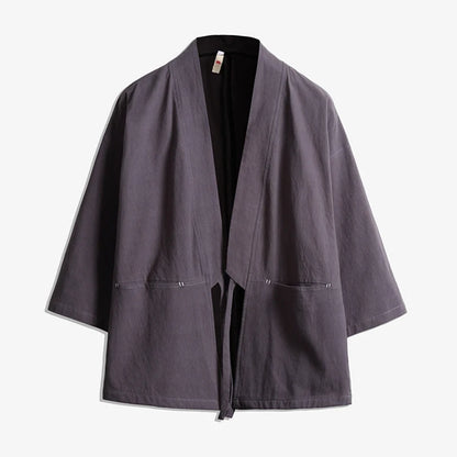 Men's Kimono Cardigan gray | Tengura Store