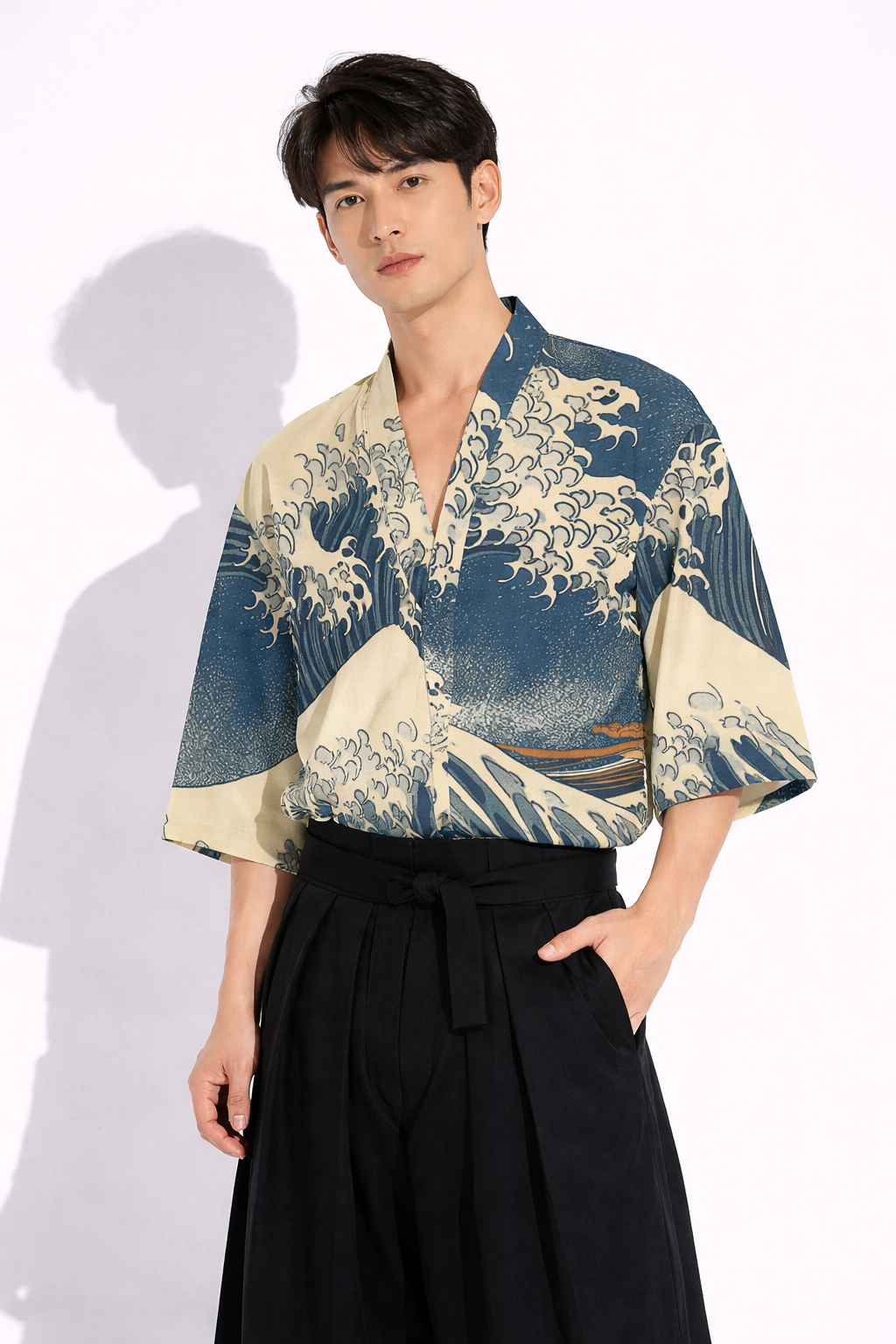 Classic Great Wave Japanese Haori Jacket | Tengura Store