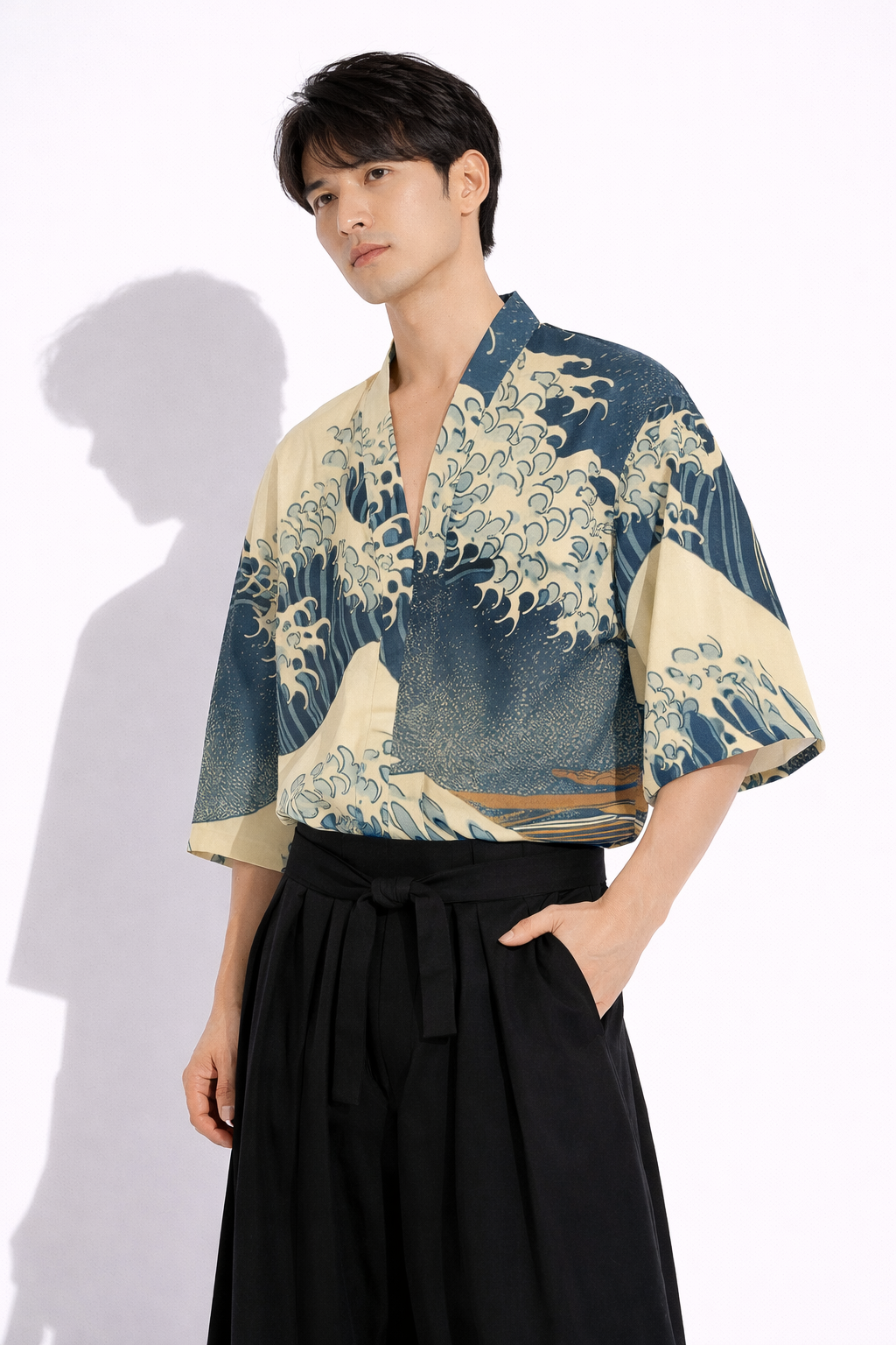 Classic Great Wave Japanese Haori Jacket | Tengura Store