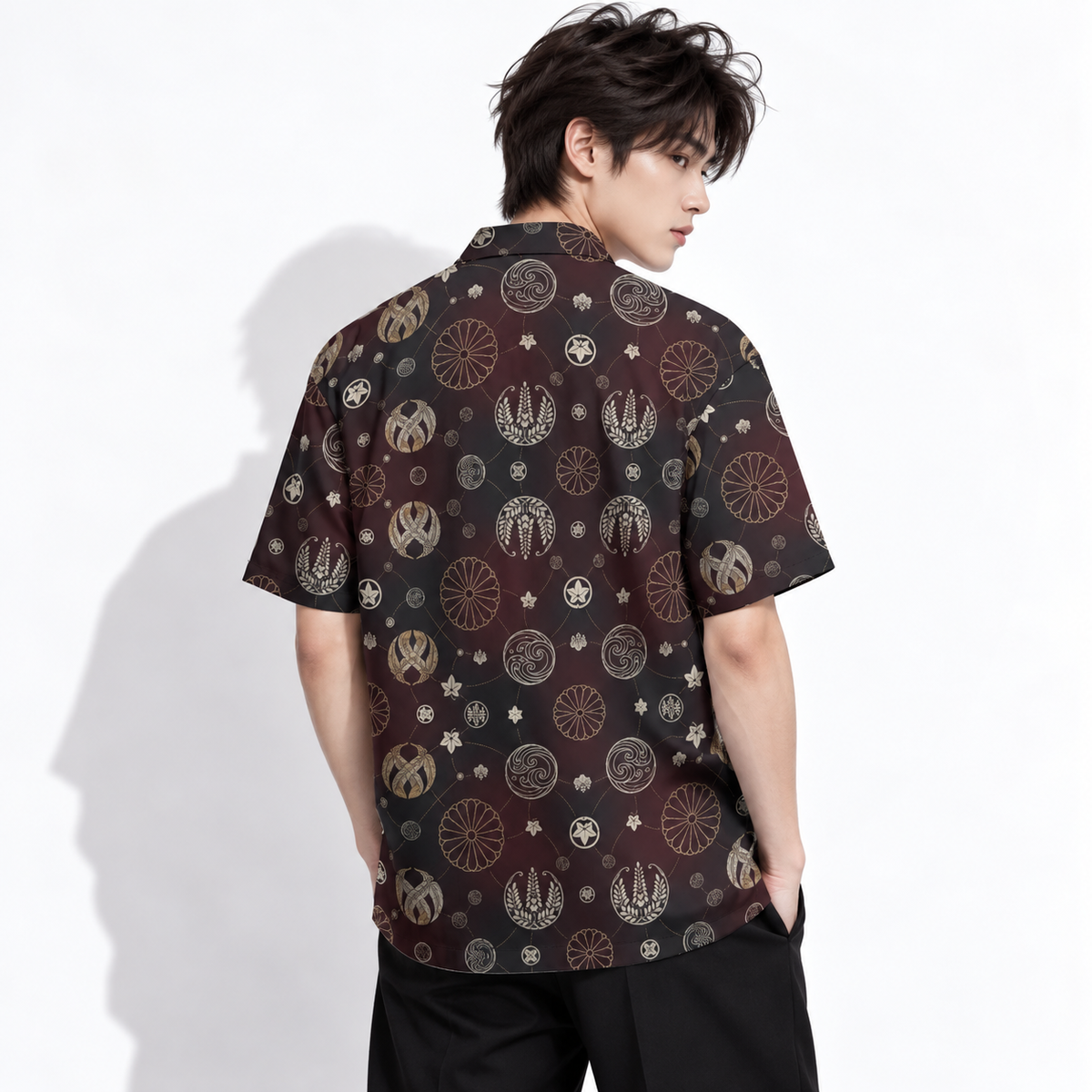 Camicia Kamon Stemma Giapponese