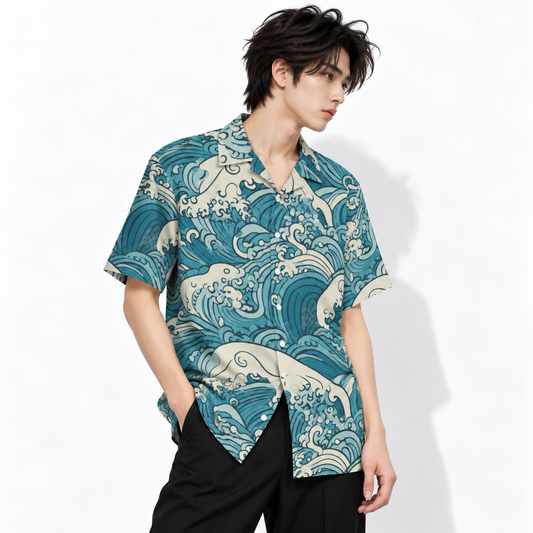Great Wave Ukiyo-e Shirt | Tengura Store