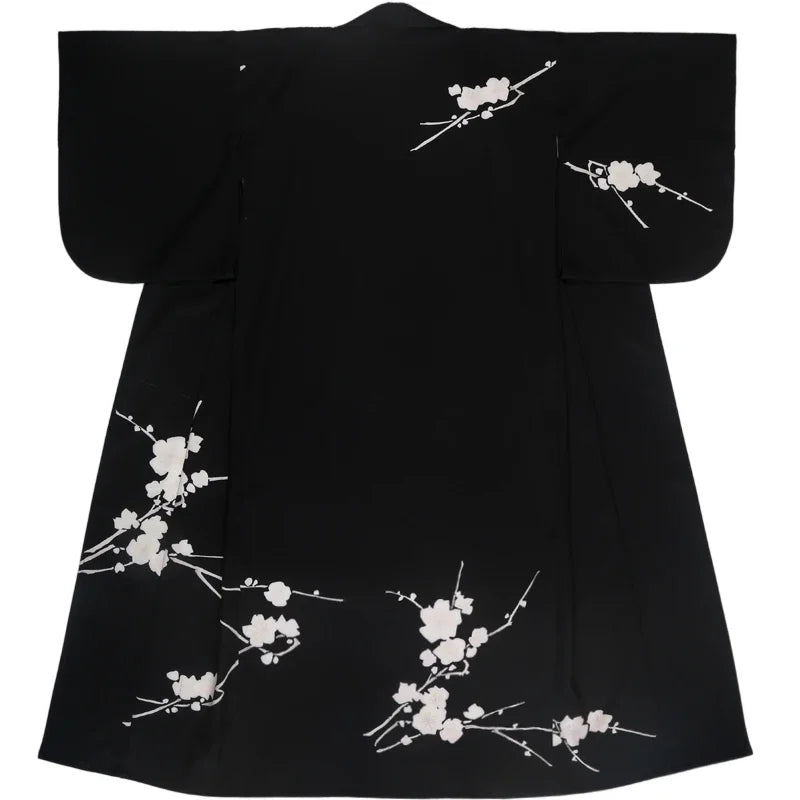 Women’s Kimono Traditional Black Japanese Outfit | Tengura Store