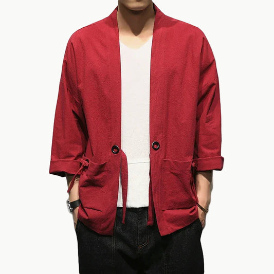 Casual Kimono Shirt for Men | Tengura Store