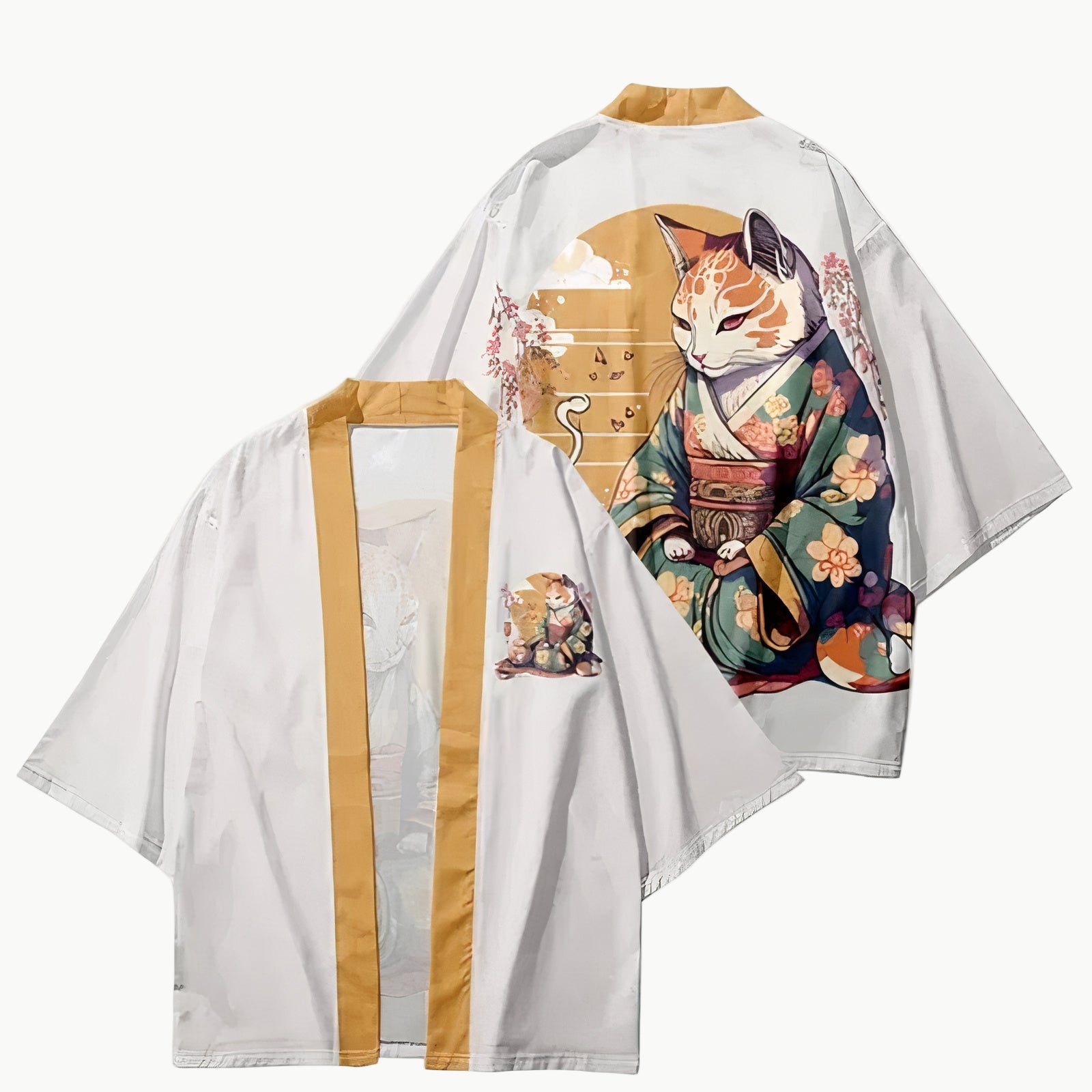 Japanese Haori Jacket - Cat in Kimono | Tengura Store