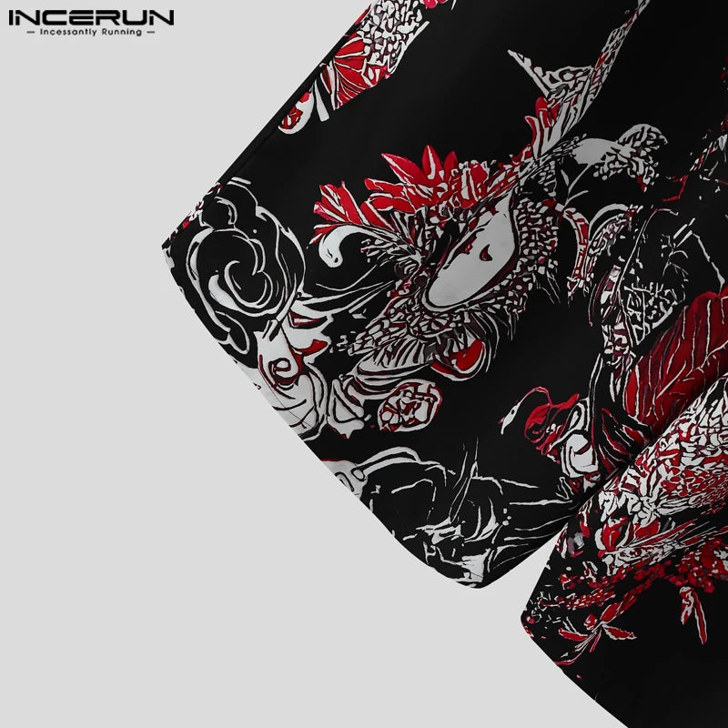 Japanese Hakama Pants - Wide-Leg Black Trousers with Floral Print | Tengura Store