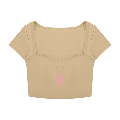 Japanese Women Crop Top | Sakura Lady & Sun