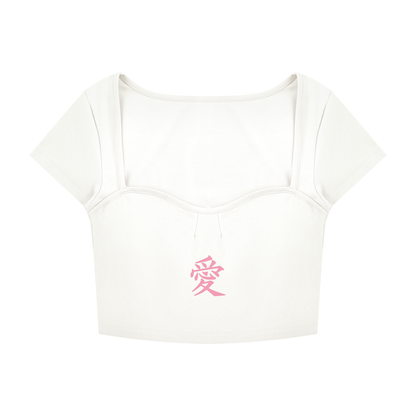 Japanese Women Crop Top | Sakura Lady & Sun