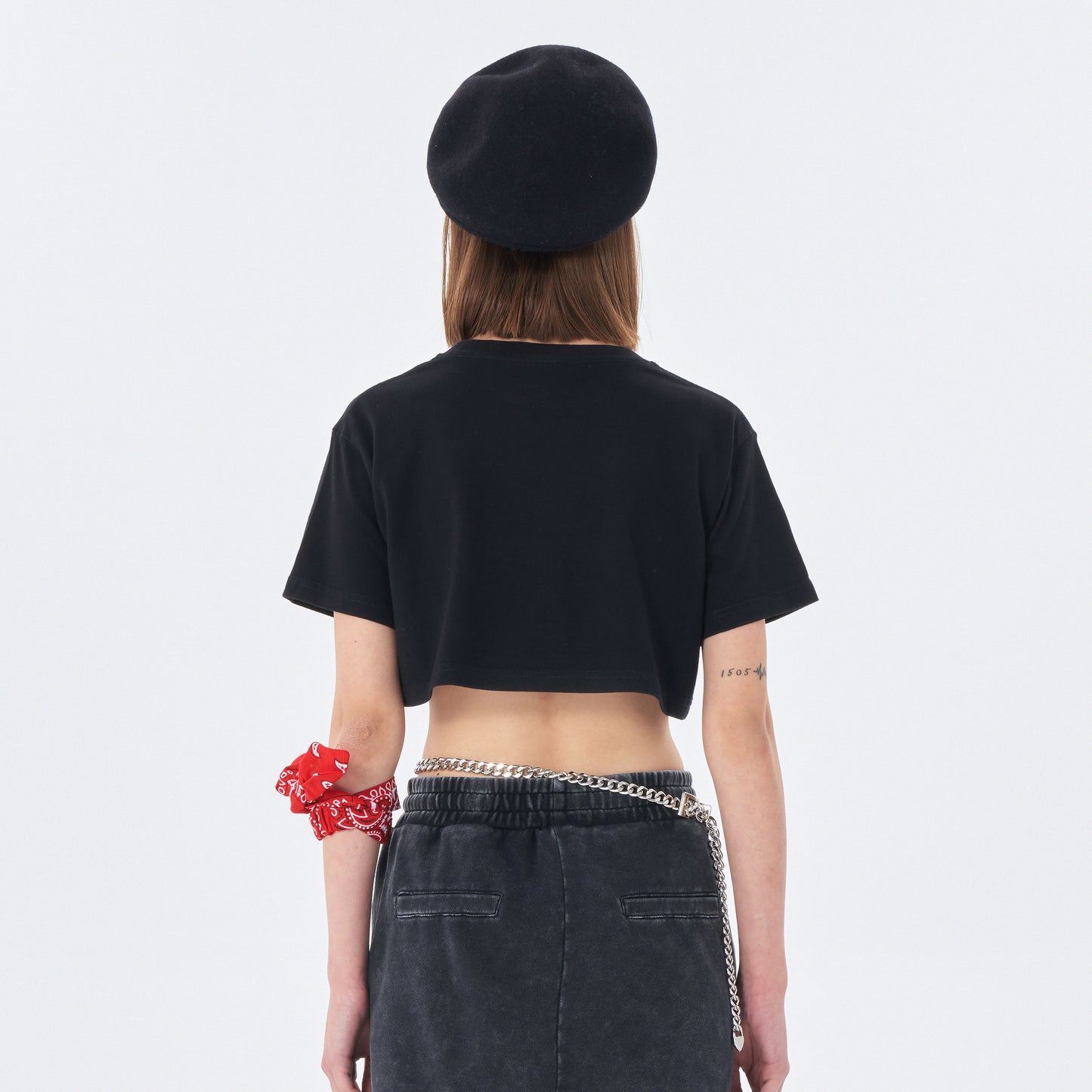 Sakura Crop Top Cherry Blossom Japan Print | Tengura Store