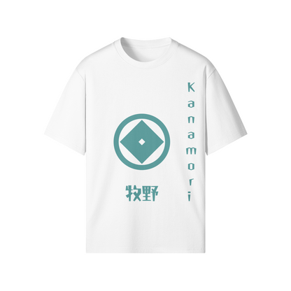 Kanamori Clan Japanese T-shirt Samurai Crest White | Tengura Store