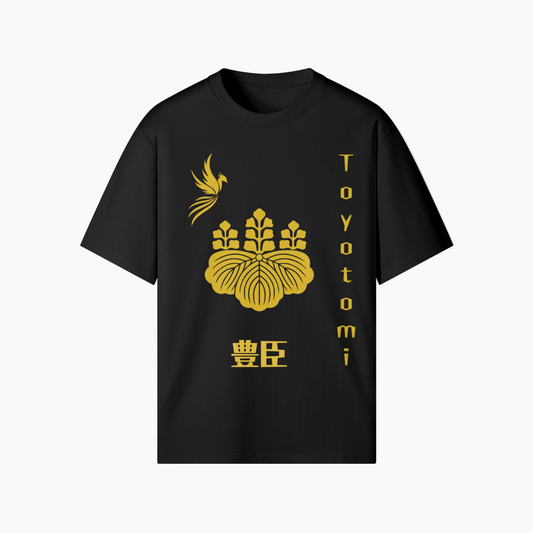 Toyotomi Clan Japanese T-shirt Samurai Crest Black | Tengura Store