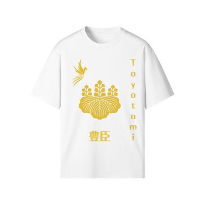 Toyotomi Clan Japanese T-shirt Samurai Crest White | Tengura Store