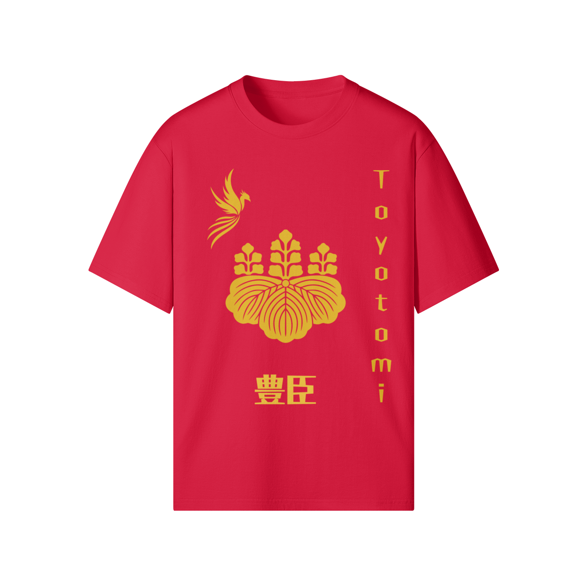 Toyotomi Clan Japanese T-shirt Samurai Crest Red | Tengura Store