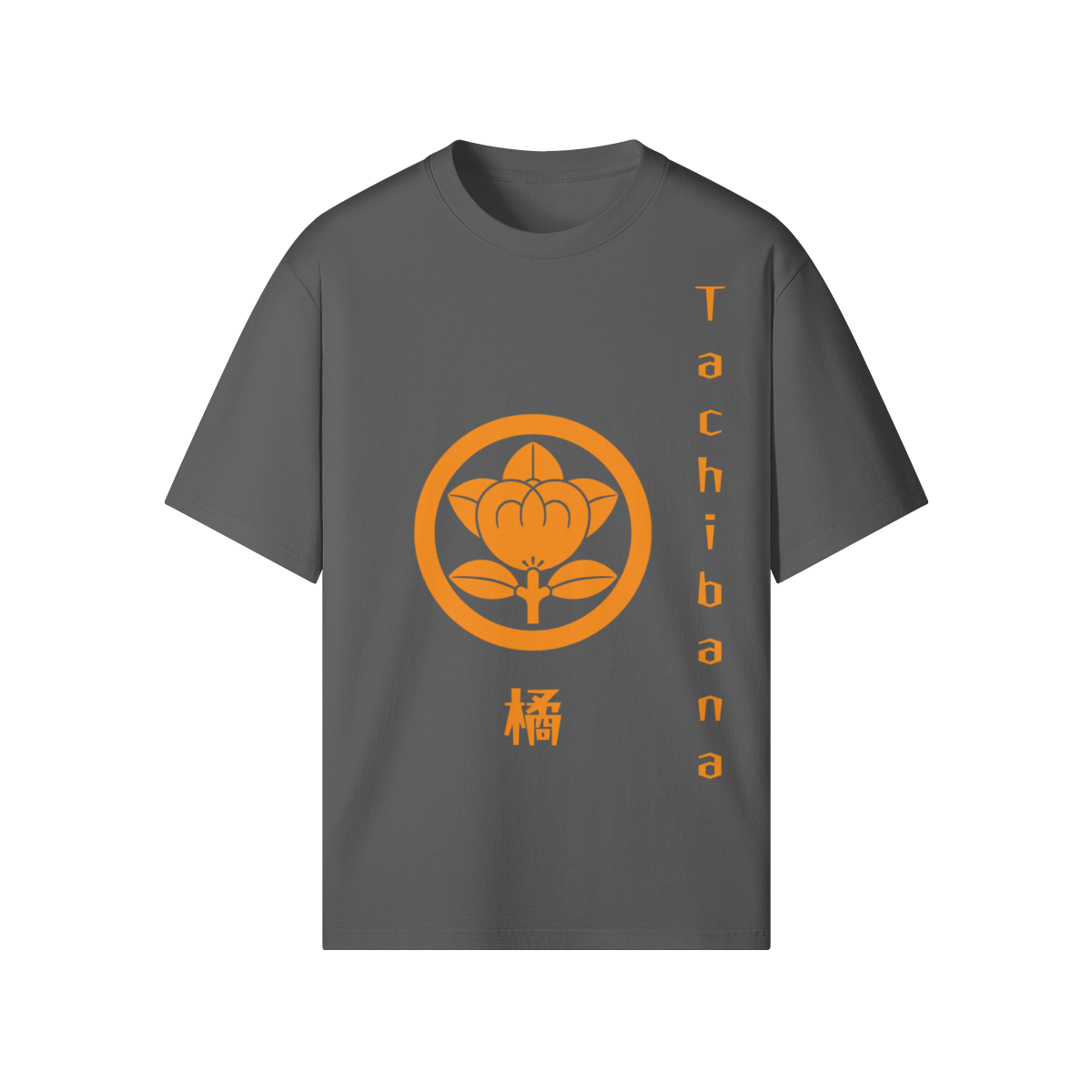 Tachibana Clan Japanese T-shirt Samurai Crest Gray | Tengura Store