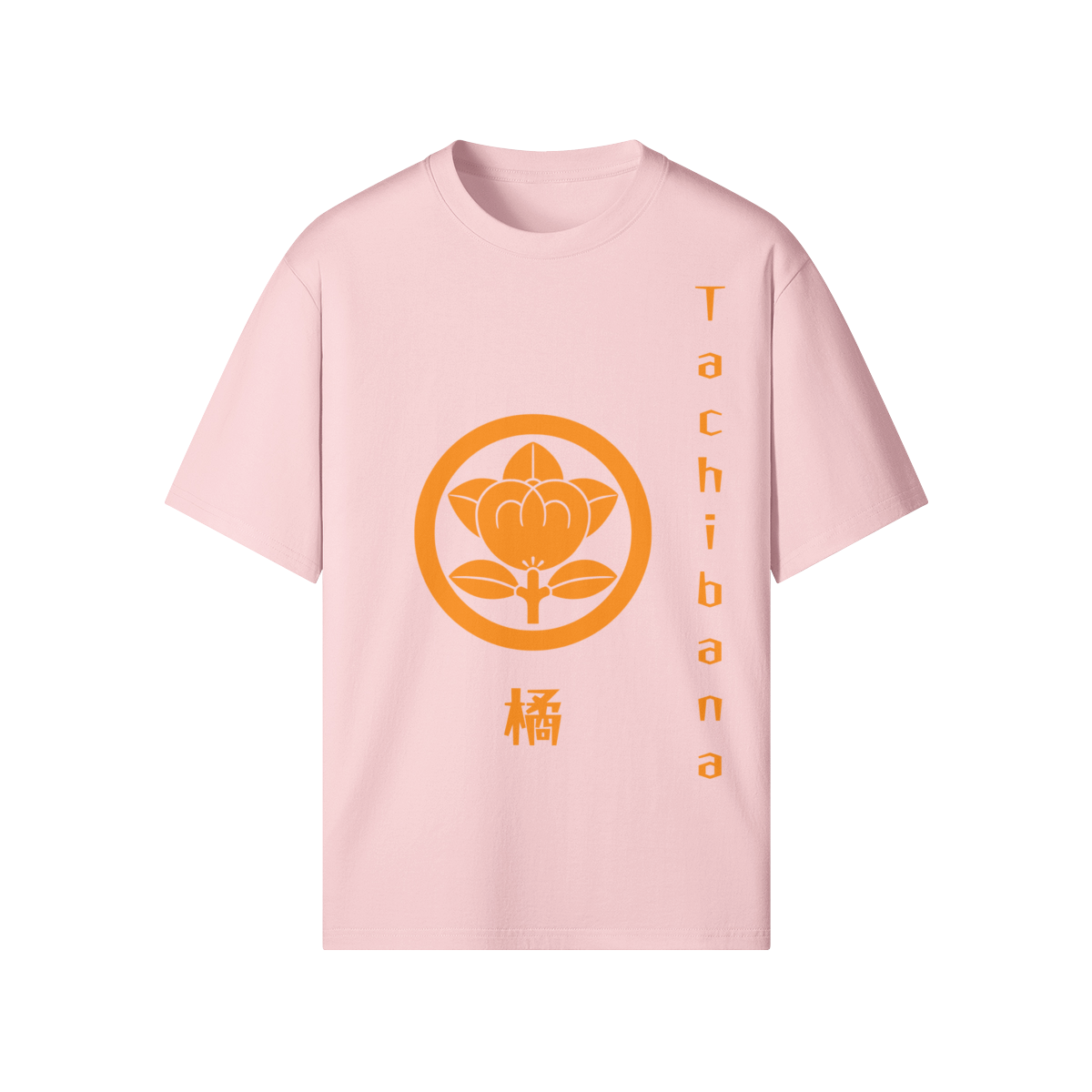 Tachibana Clan Japanese T-shirt Samurai Crest Pink | Tengura Store